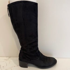 Paul Green Kendal tall black suede boots